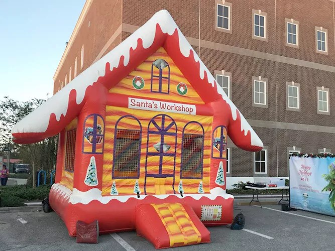 Santa’s Christmas Themed Bounce House Holiday Inflatables