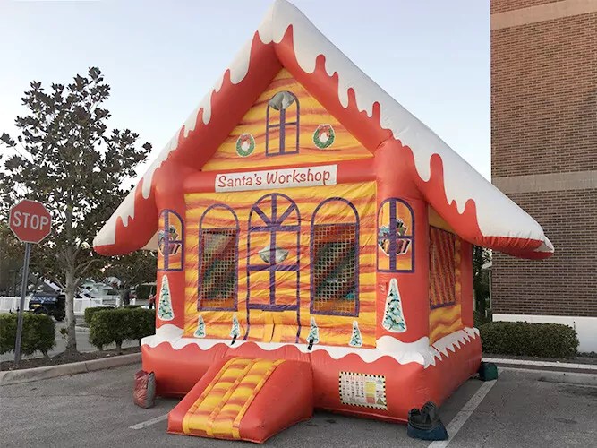 Santa’s Christmas Themed Bounce House Holiday Inflatables