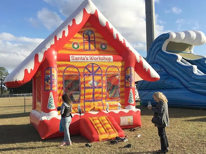 Santa’s Christmas Themed Bounce House Holiday Inflatables