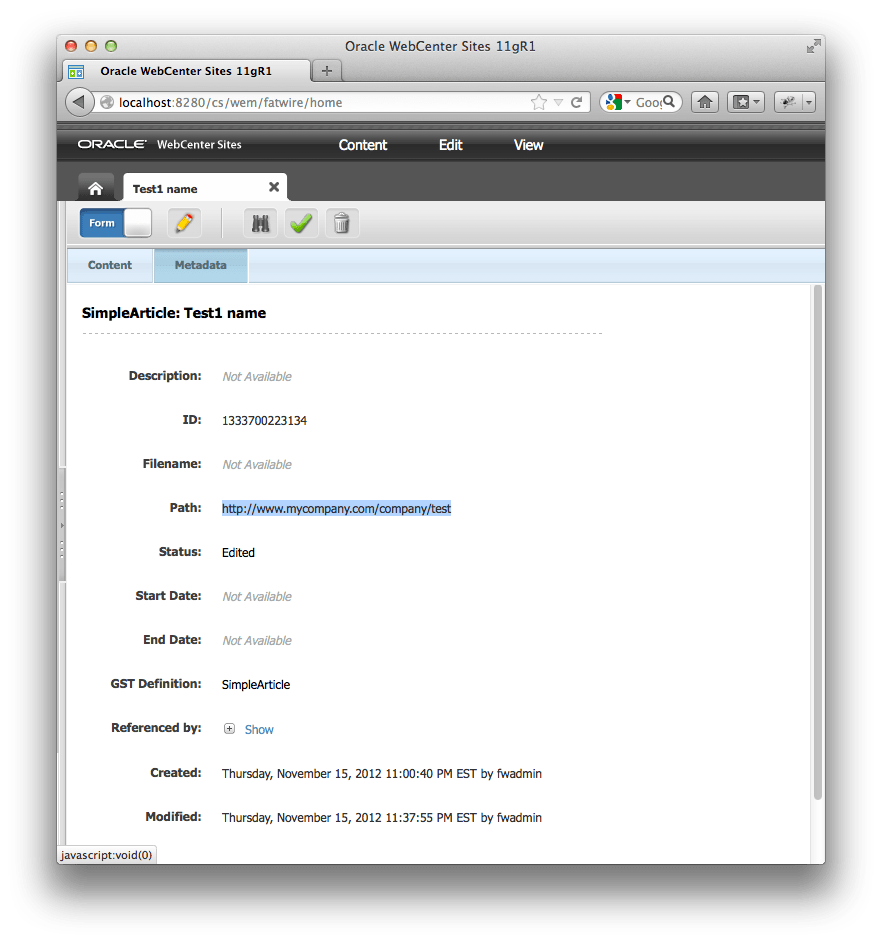 How to use Vanity URLs in the GSF with Center Sites Function1