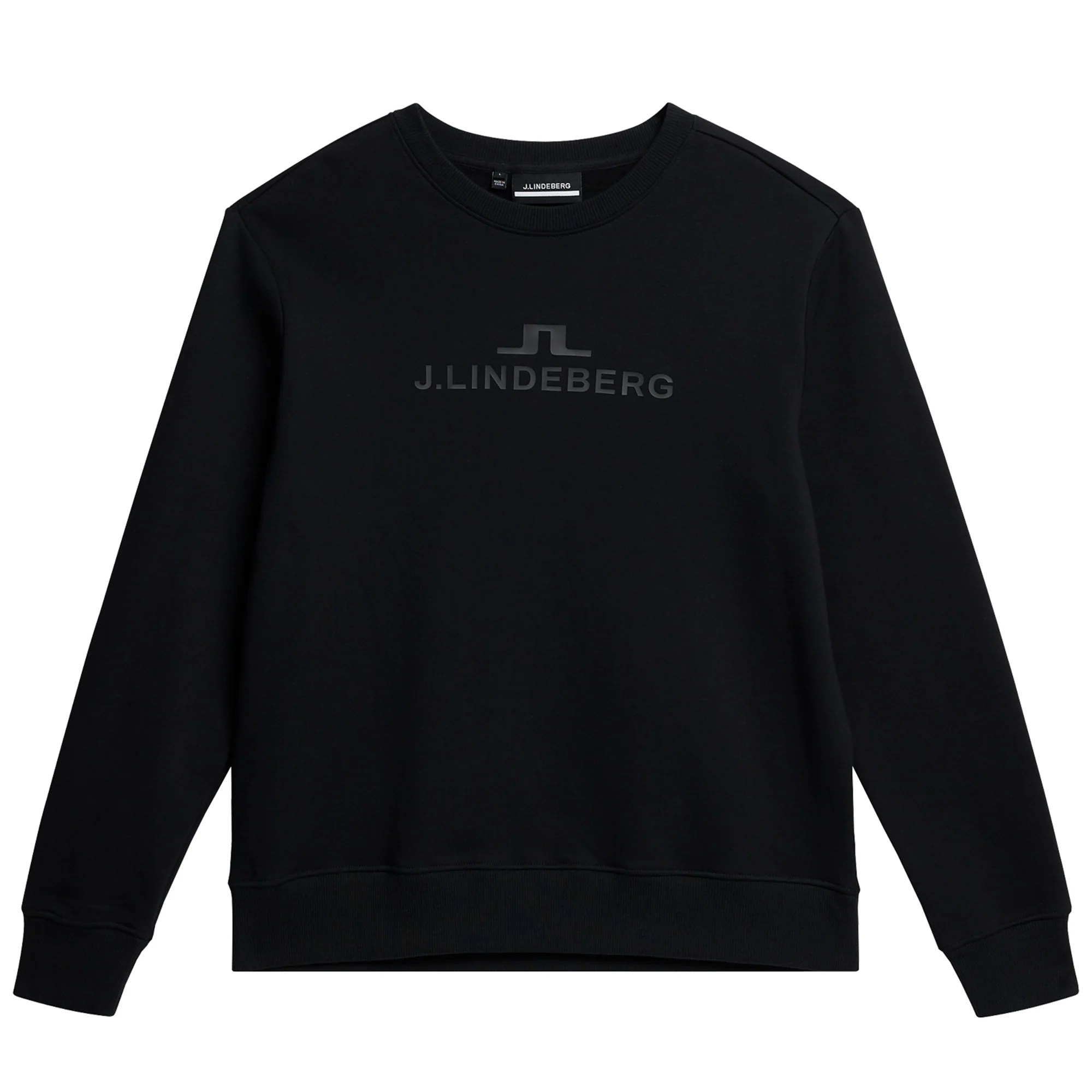 J.Lindeberg Alpha Cotton Crew Neck AMJS08922 Black 9999 Function18