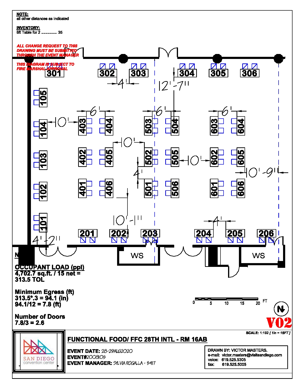 Exhibitor floor plan