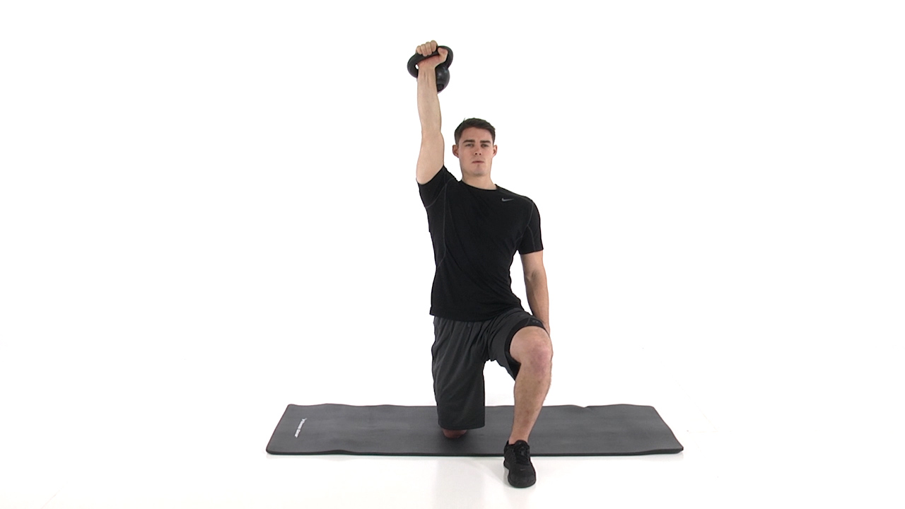 Half Kneeling Single Arm KB Press Functional Movement Systems