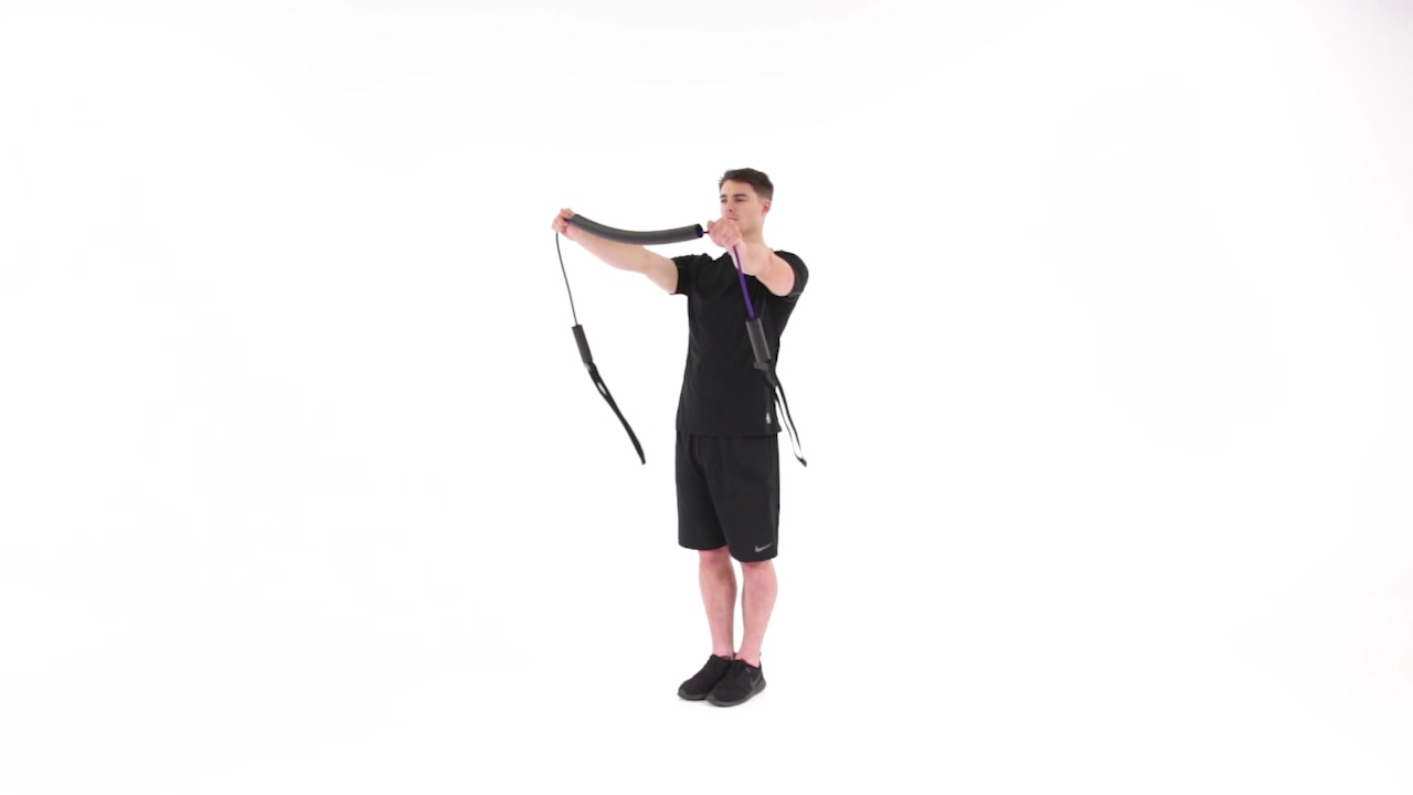 Assisted Standing Shoulder Flexion/Extension Cervical Flexion