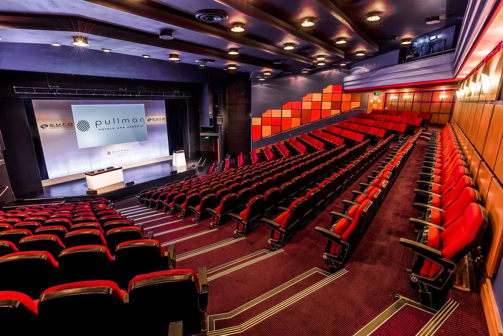 Shaw Theatre • London Theatre Venue for hire • Tiered Auditorium