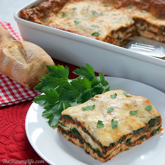 Spinach and Mushroom Lasagna Functionfoods