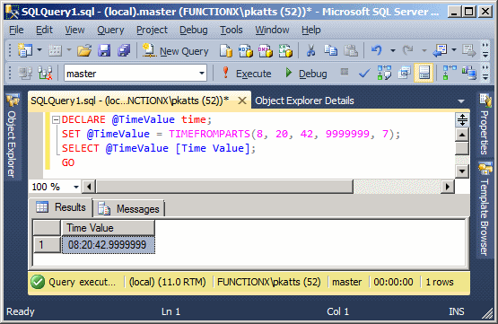 Microsoft SQL Server Lesson 21 Time Values