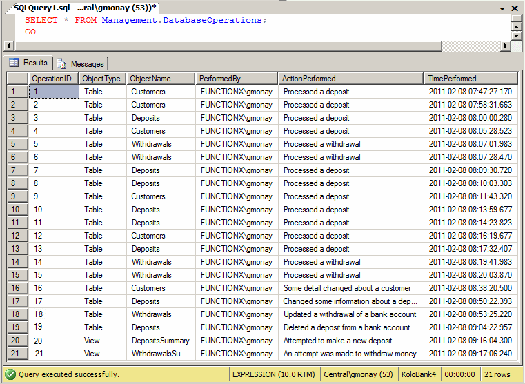 Microsoft SQL Server Lesson 36 Triggers
