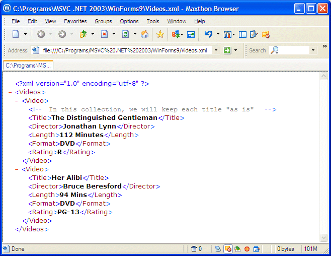 Visual C XML Lesson 9 Characteristics of XML Nodes