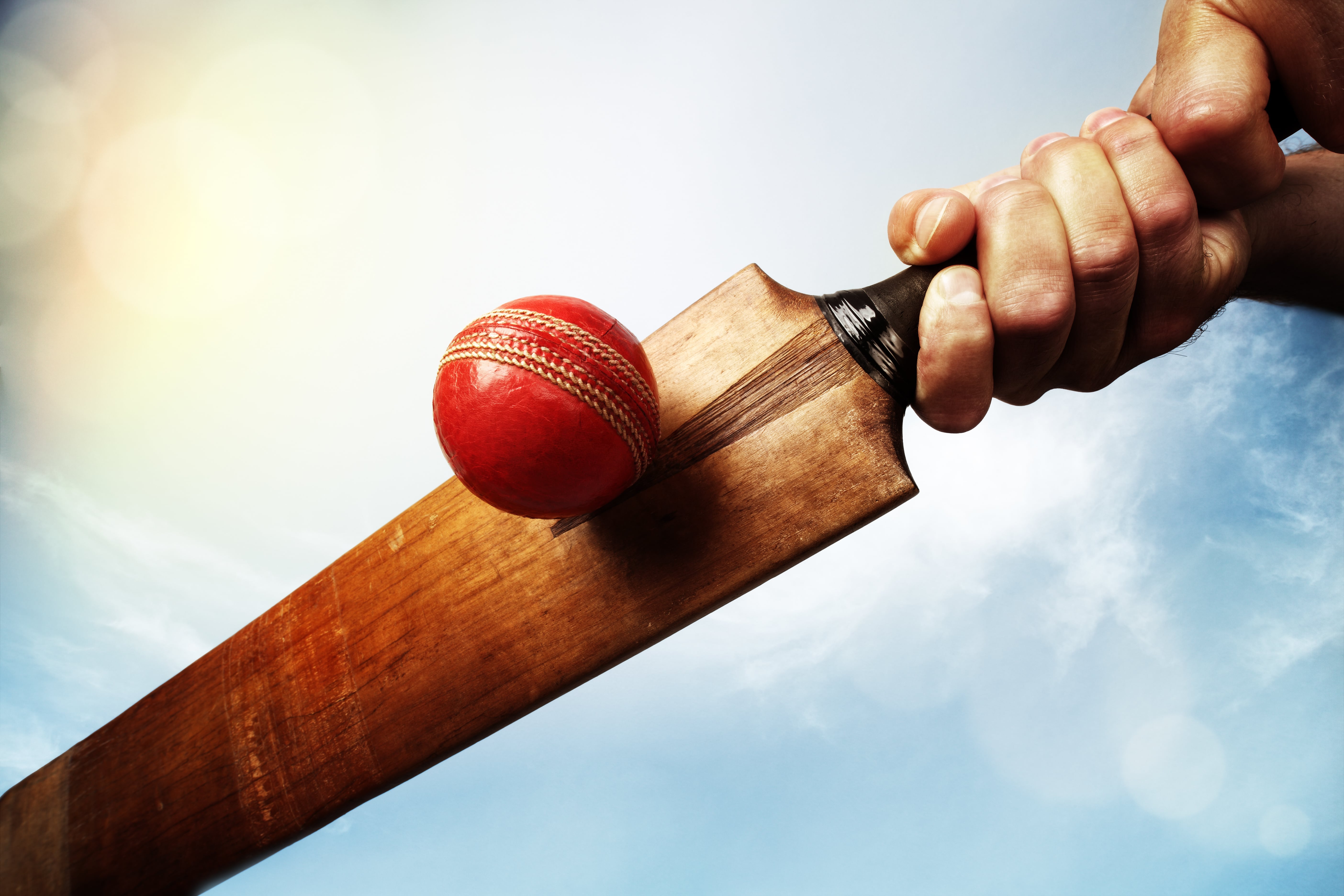 Cricket player hitting ball FundCalibre