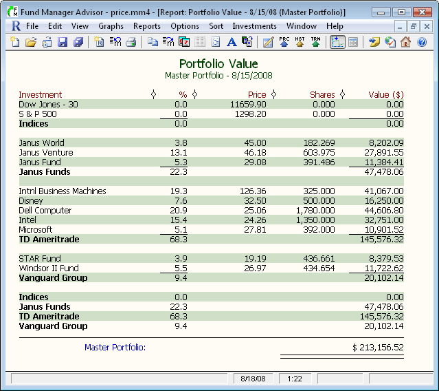 Investment and Portfolio Management Software Fund Manager Reports