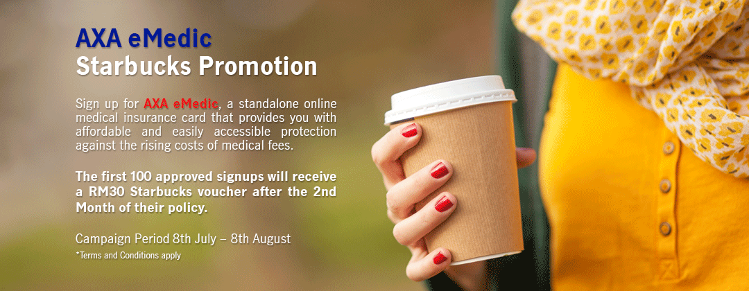 AXA eMedic Starbucks Voucher Campaign
