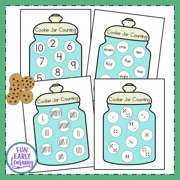 Fun Cookie Jar Counting Activity for Preschool and