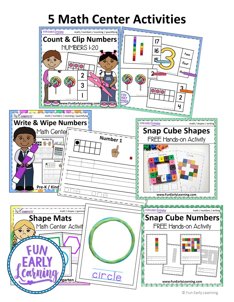 Preschool Math Program / Curriculum with Guided Lessons & Activities