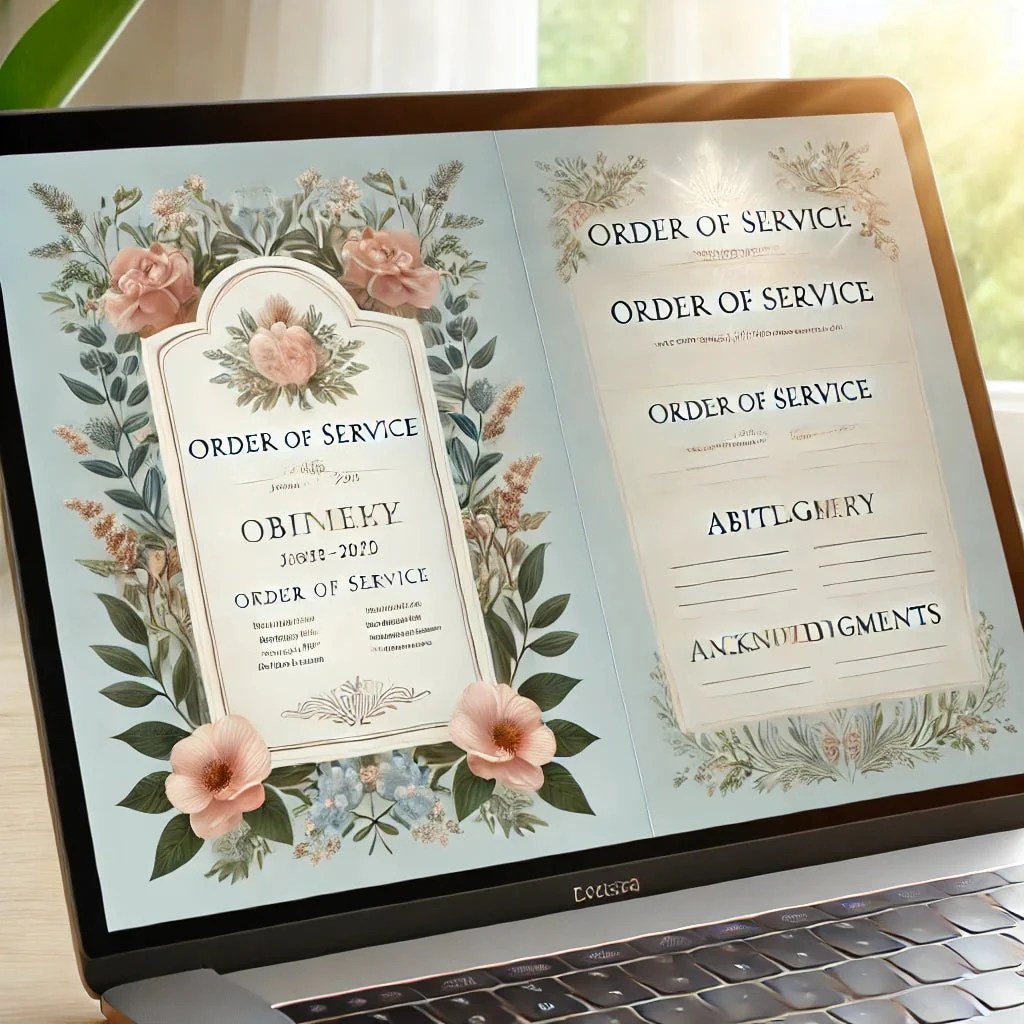 Digital Funeral Program Template A Comprehensive Guide The Funeral