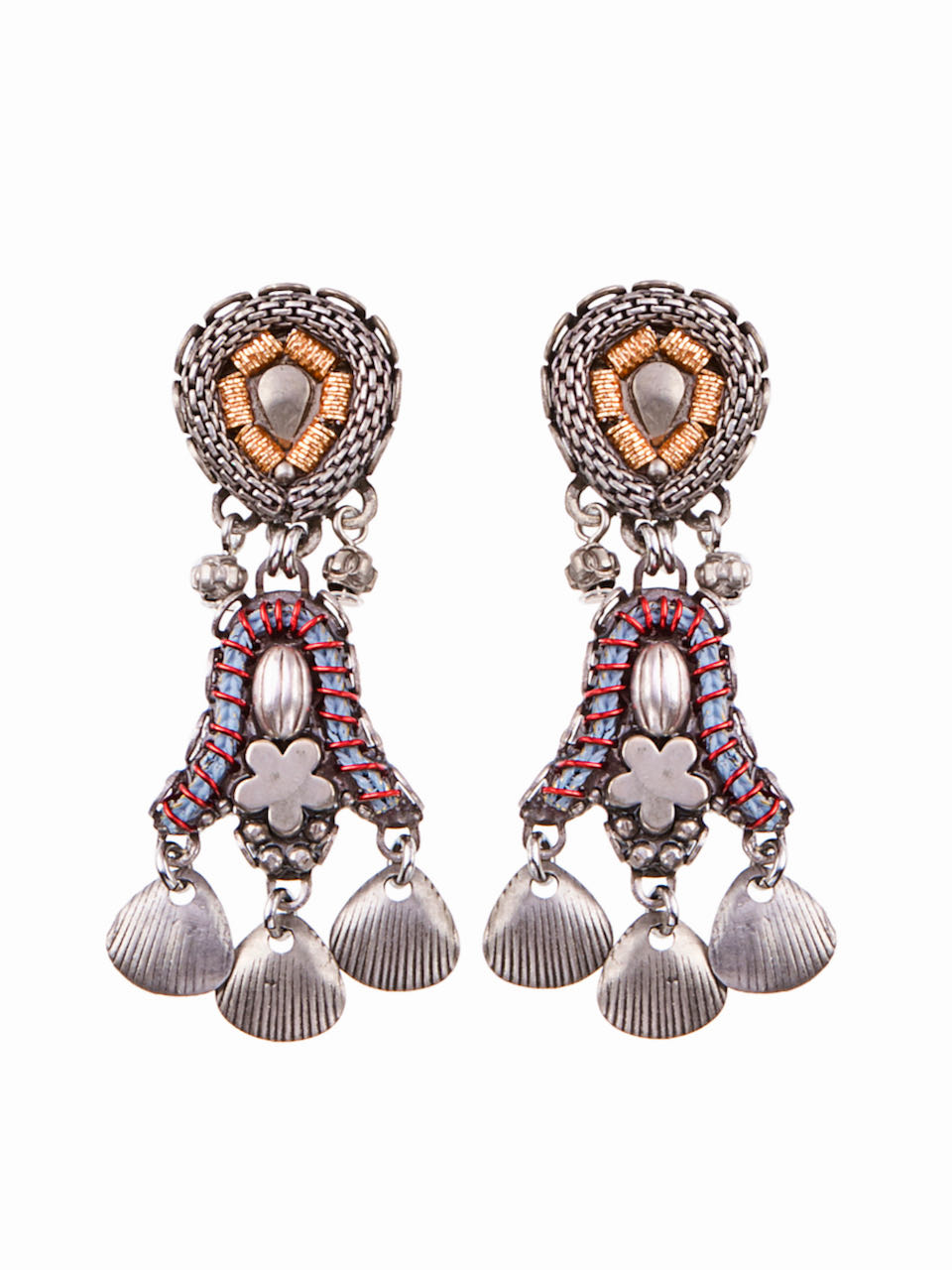 Ayala Bar Earrings N1648 Metal Roots INDIGO Collection