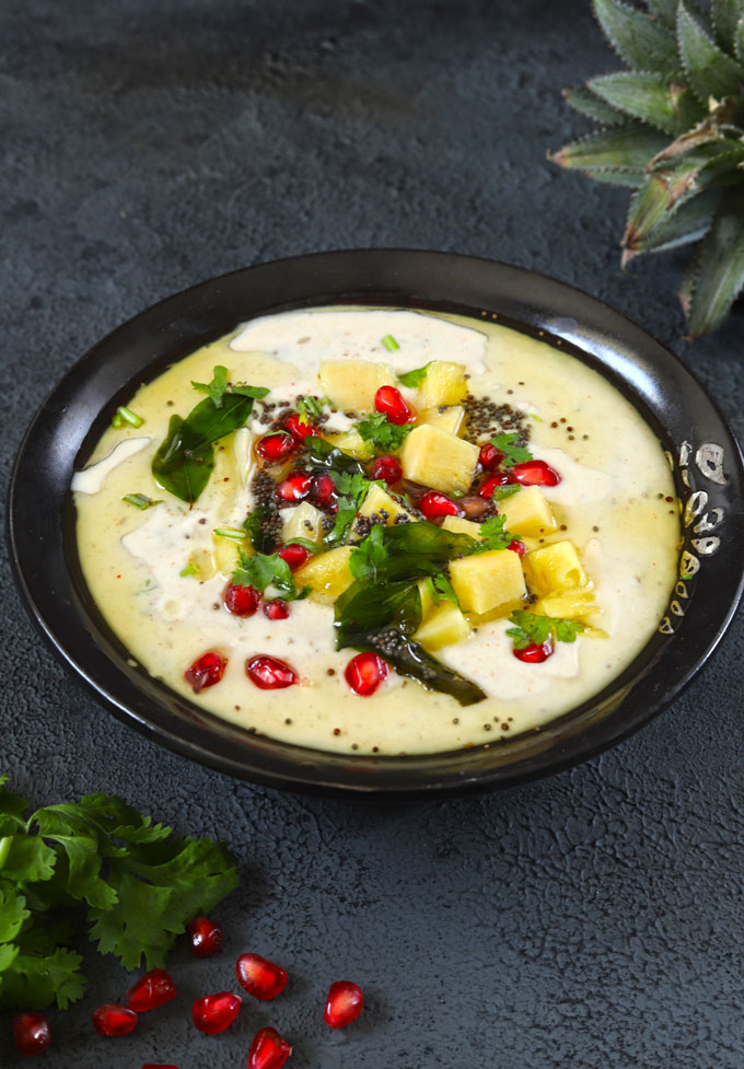 Pineapple Raita Recipe (Ananas Ka Raita) Fun FOOD Frolic