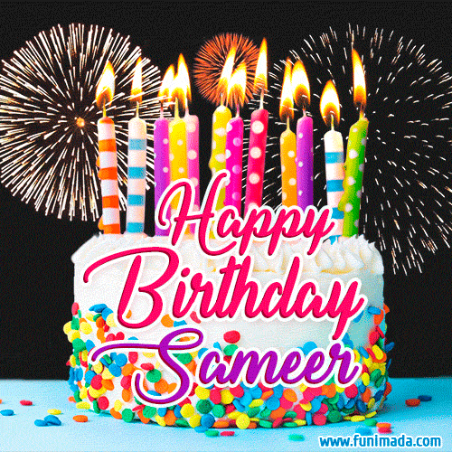 Happy Birthday Sameer GIFs Download original images on