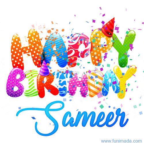 Happy Birthday Sameer GIFs Download original images on