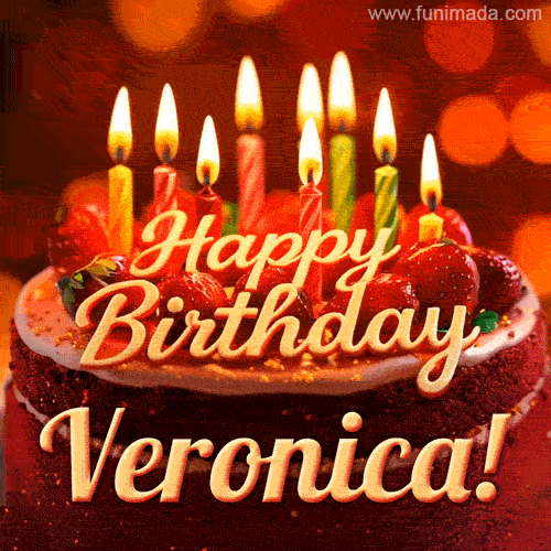 Happy Birthday Veronica GIFs Download original images on