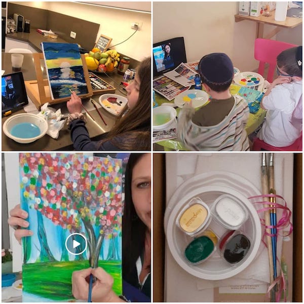 Virtual Sukkot Paint Party Fun In Jerusalem