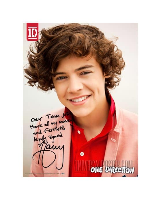 Get a personalised, signed, official One Direction poster kind of
