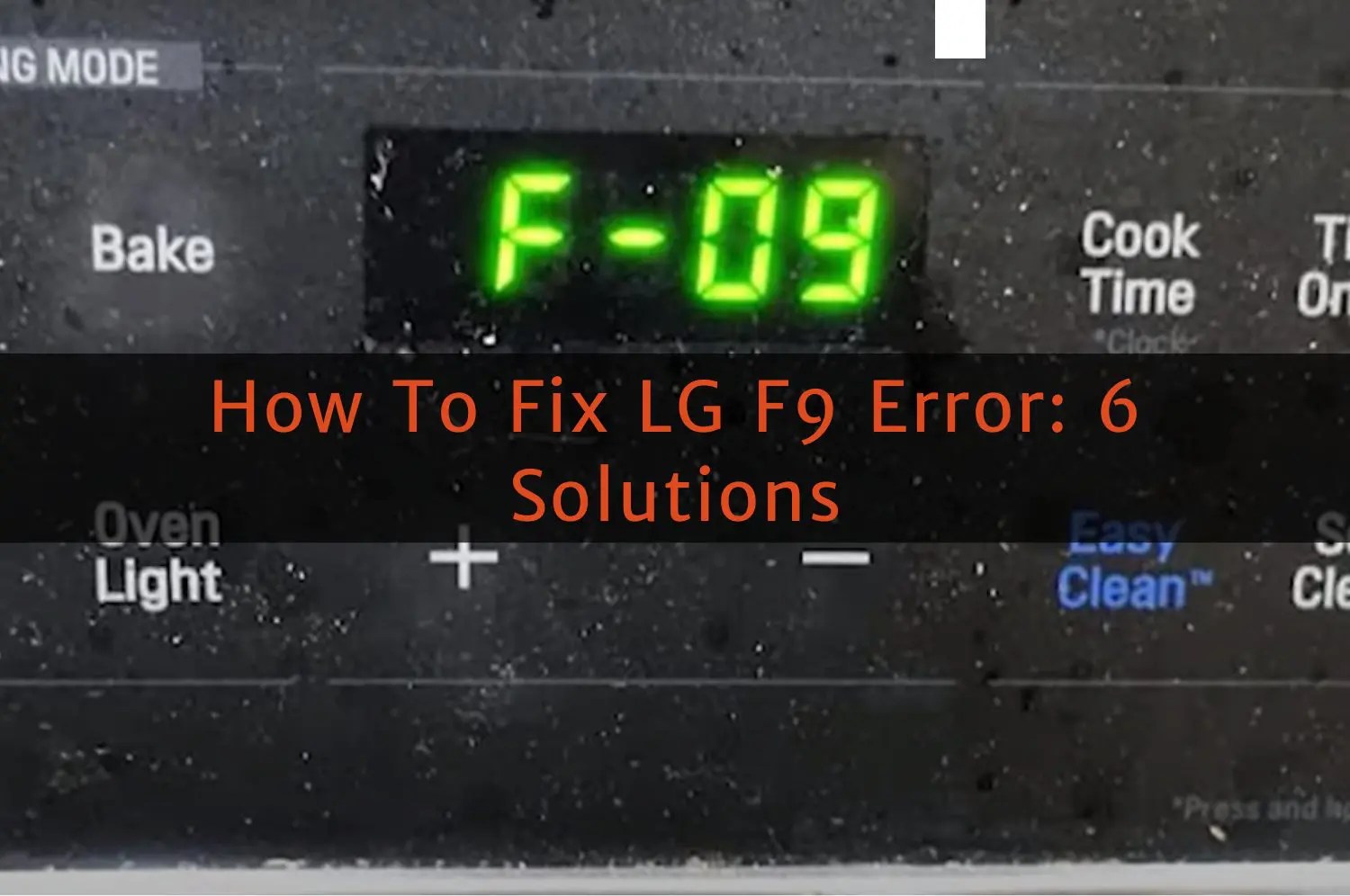 What Does Code F9 Mean On A Lg Stove at Edna Stone blog