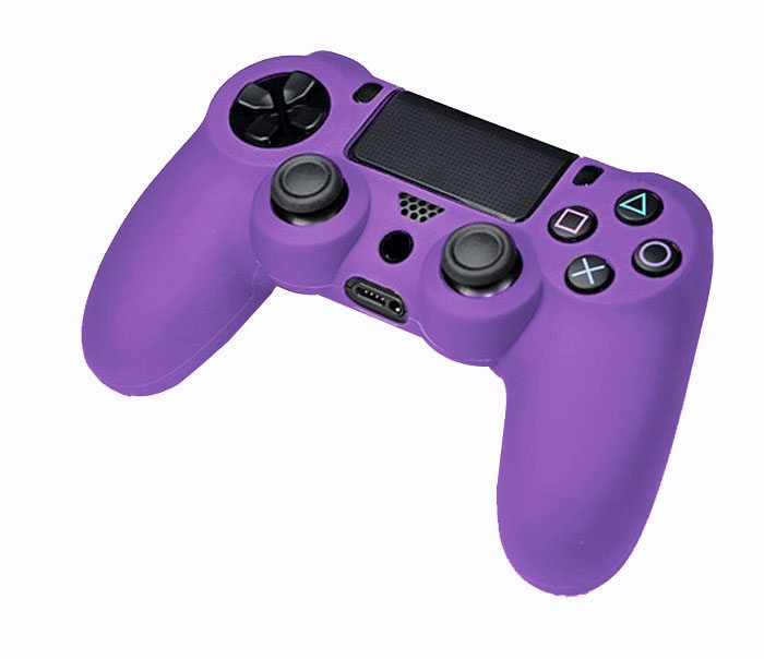 Purple Rubber Controller Skin for the PlayStation 4 Funky Console