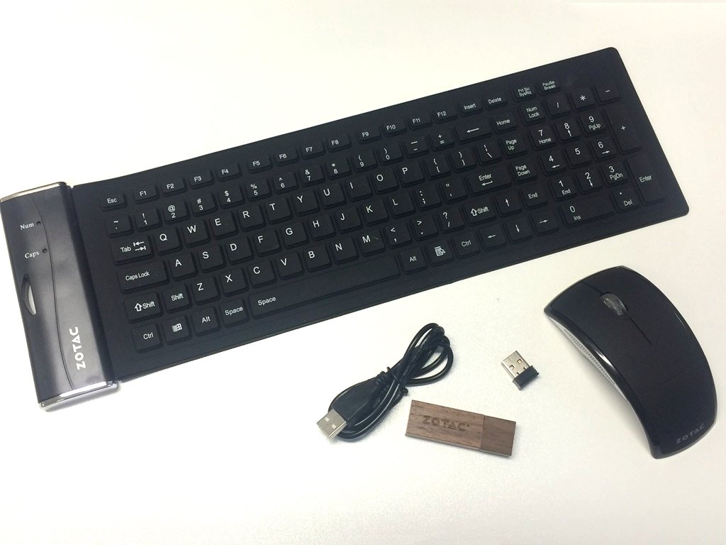 WIN Zotac Flexible Keyboard, Wireless Mouse and USB Flash Drive Prize