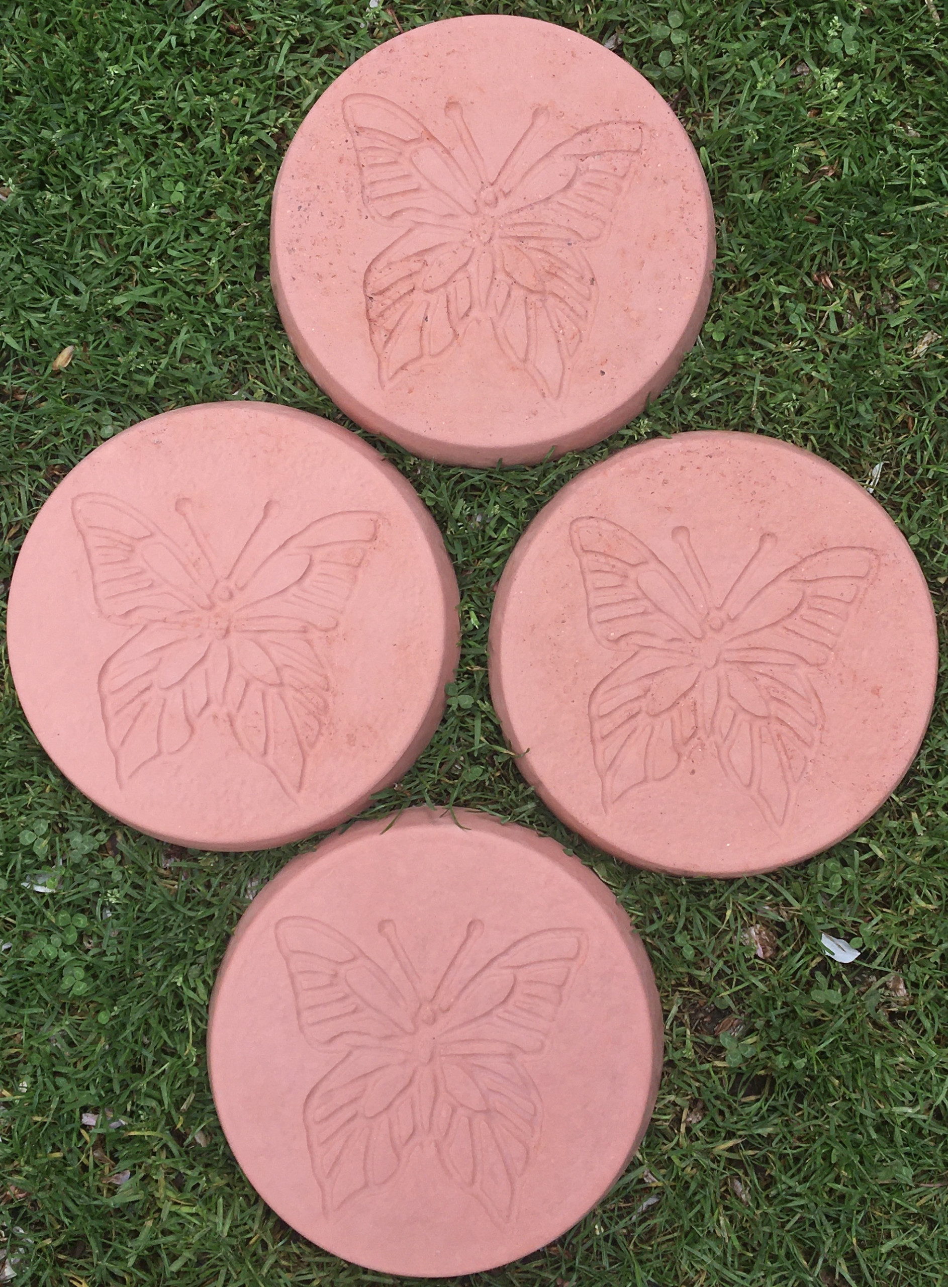 Butterfly Garden Stepping Stones Terracotta Pack of 6