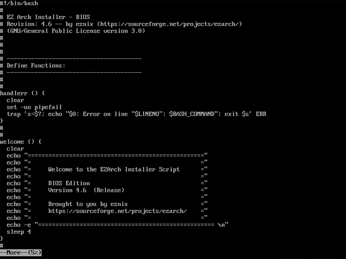 HOW TO Easily Install Arch Linux Using EZarch Install Script