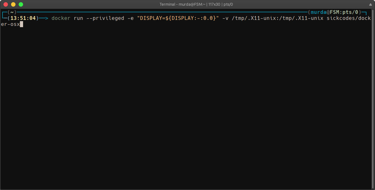 HOW TO Install macOS Catalina in a Docker Container on Linux