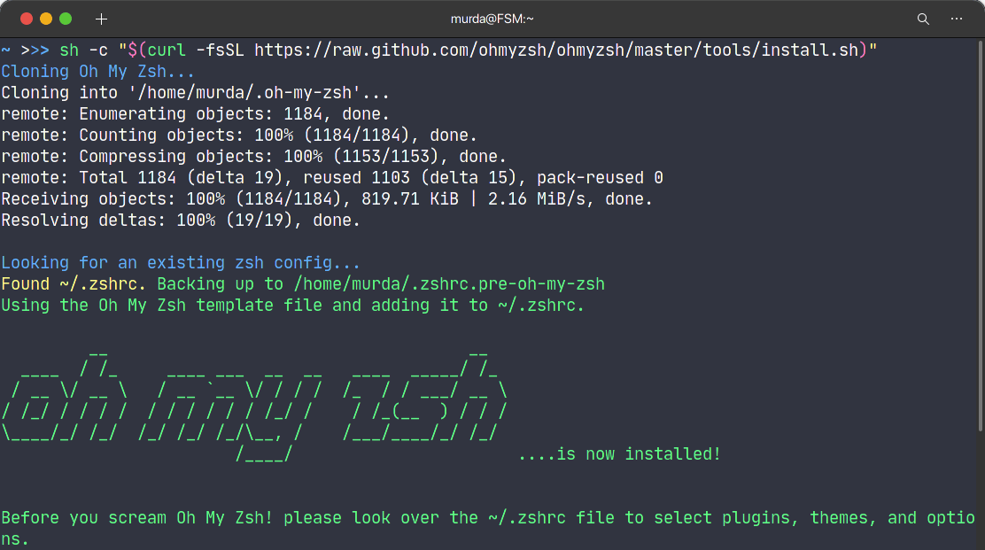 Zsh + Oh My Zsh on Linux and macOS