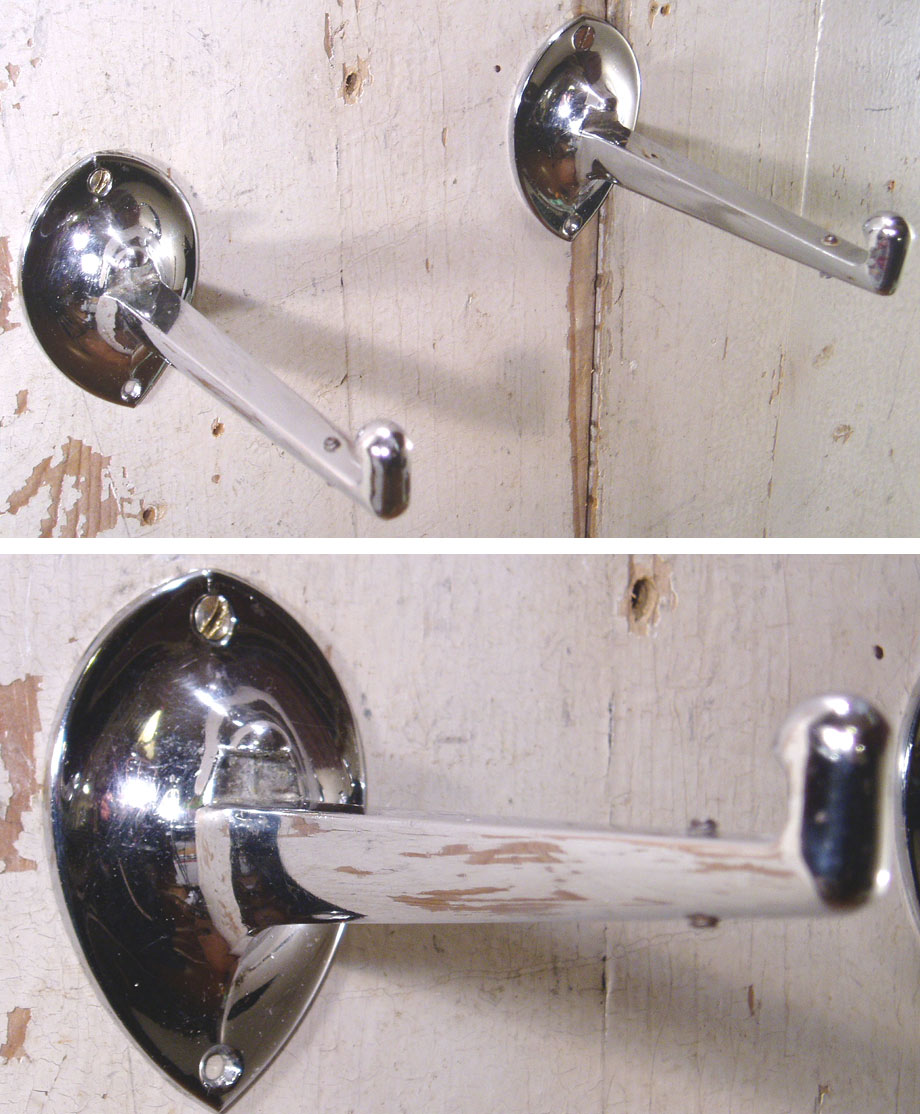 1950's "Teardrops" Chrome Bathroom Shelf Brackets F U N N Y S U P P L Y