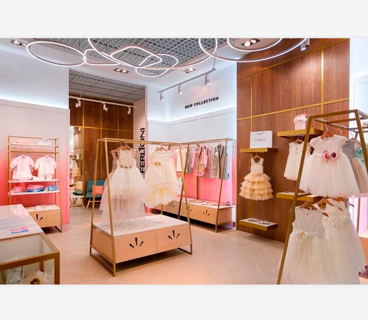 Small Kids children Garment clothes shop baby clothes display store