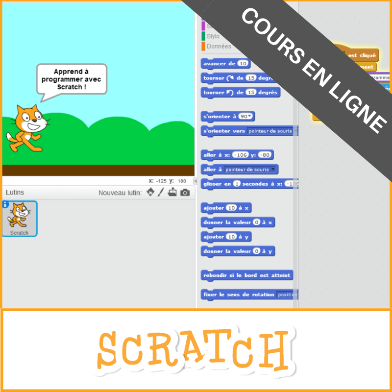 Scratch avancé x 30 mardi 17h30 (en ligne) Fun Tech