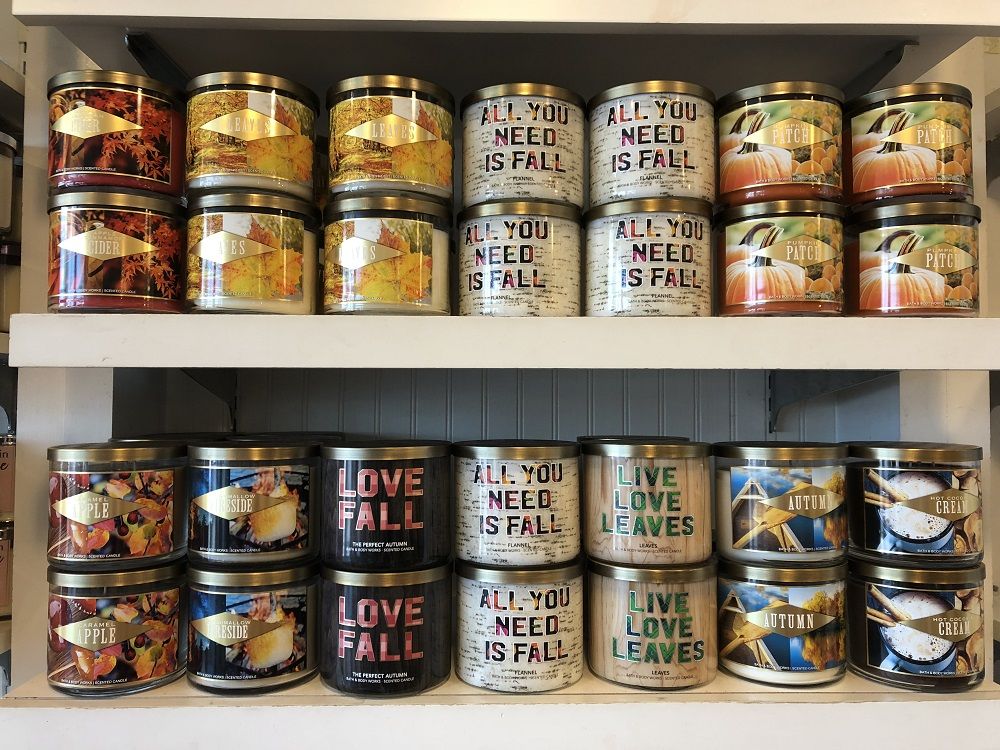 Your home can smell like fall with B&BW's new fall candles! Funtober