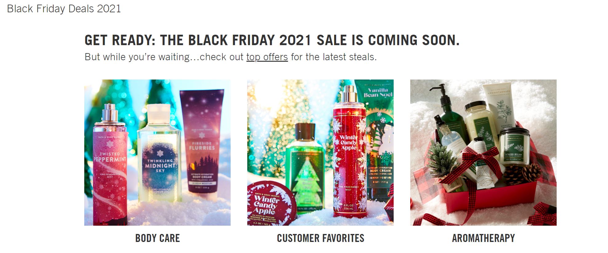 Bath and Body Works Black Friday 2023 Ad & Cyber Monday Deals Funtober