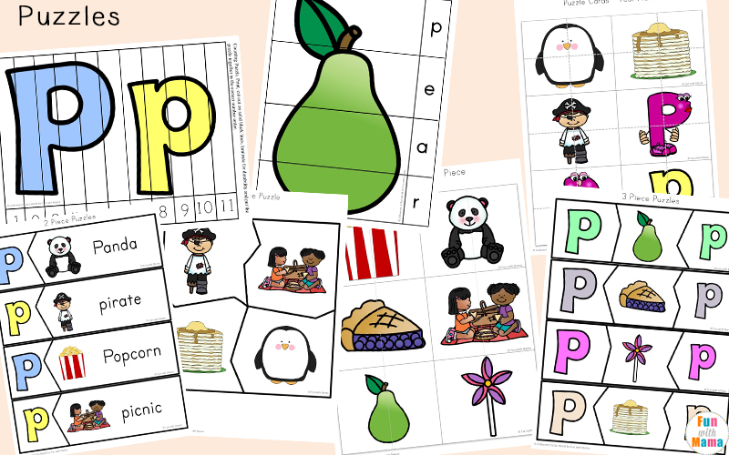 Letter P Worksheets + Printables - Fun with Mama