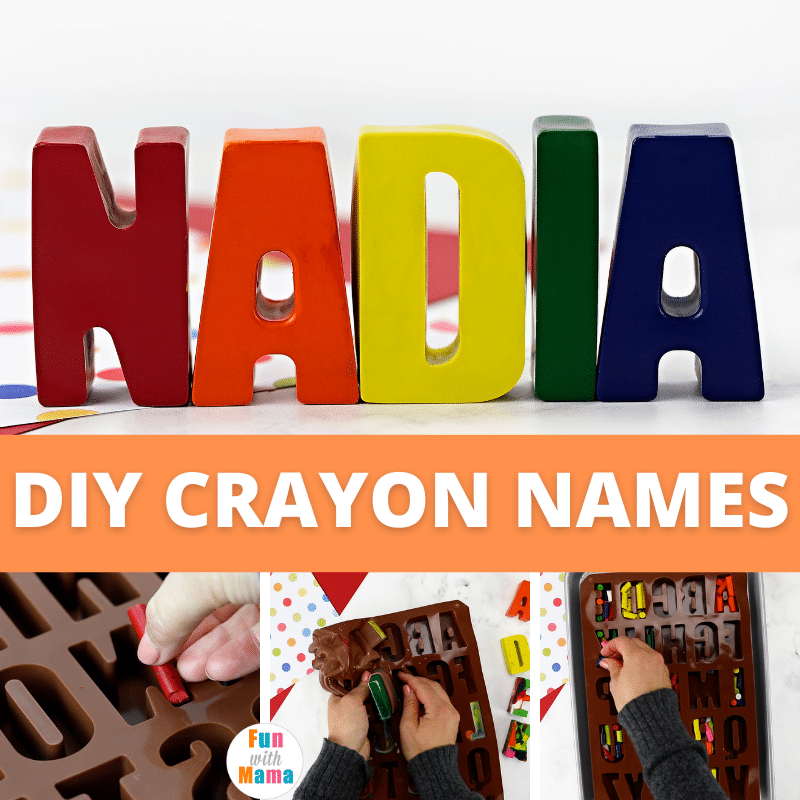 How To Make Crayon Names Fun with Mama