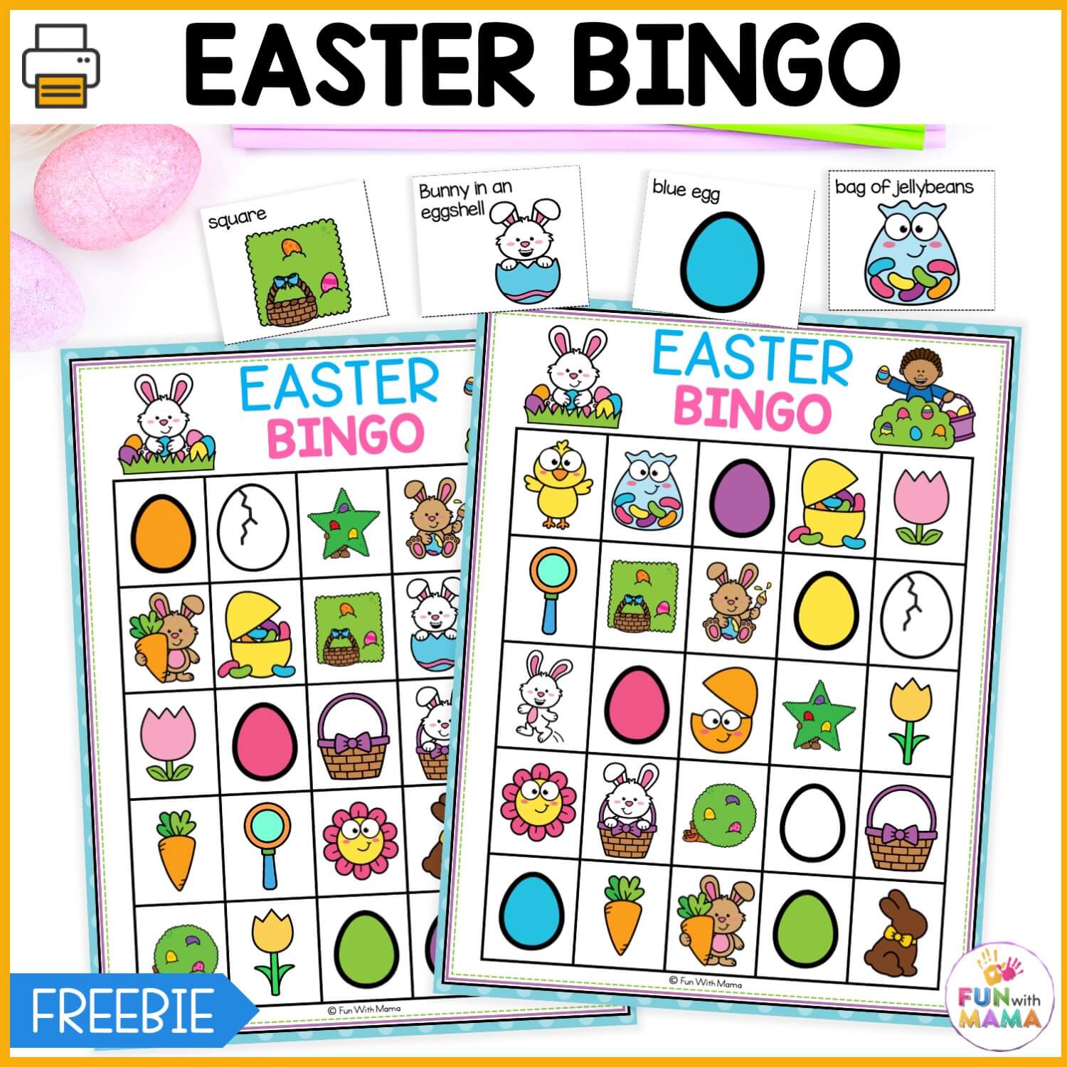 Easter Bingo (Free Printables) Fun with Mama Easter Bingo (Free Printables) Fun with Mama