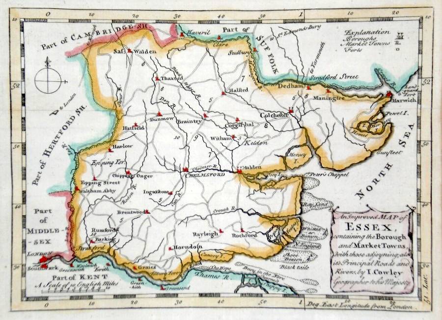 Antique Maps of Essex
