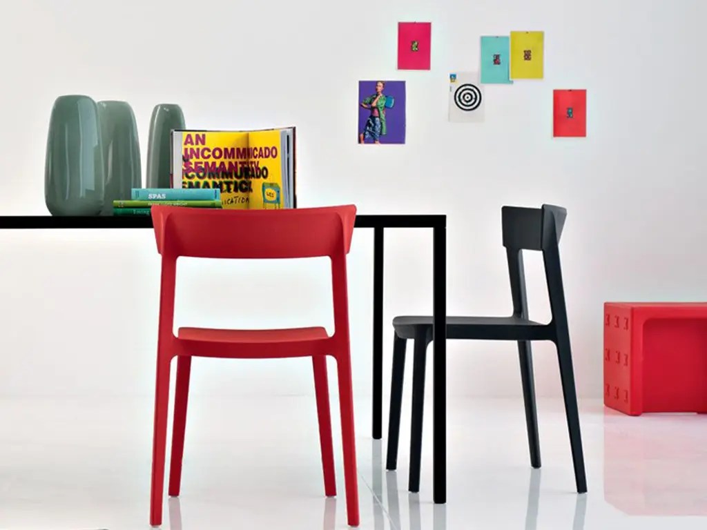 Calligaris Skin Stackable Chair Furnitalia Contemporary Italian