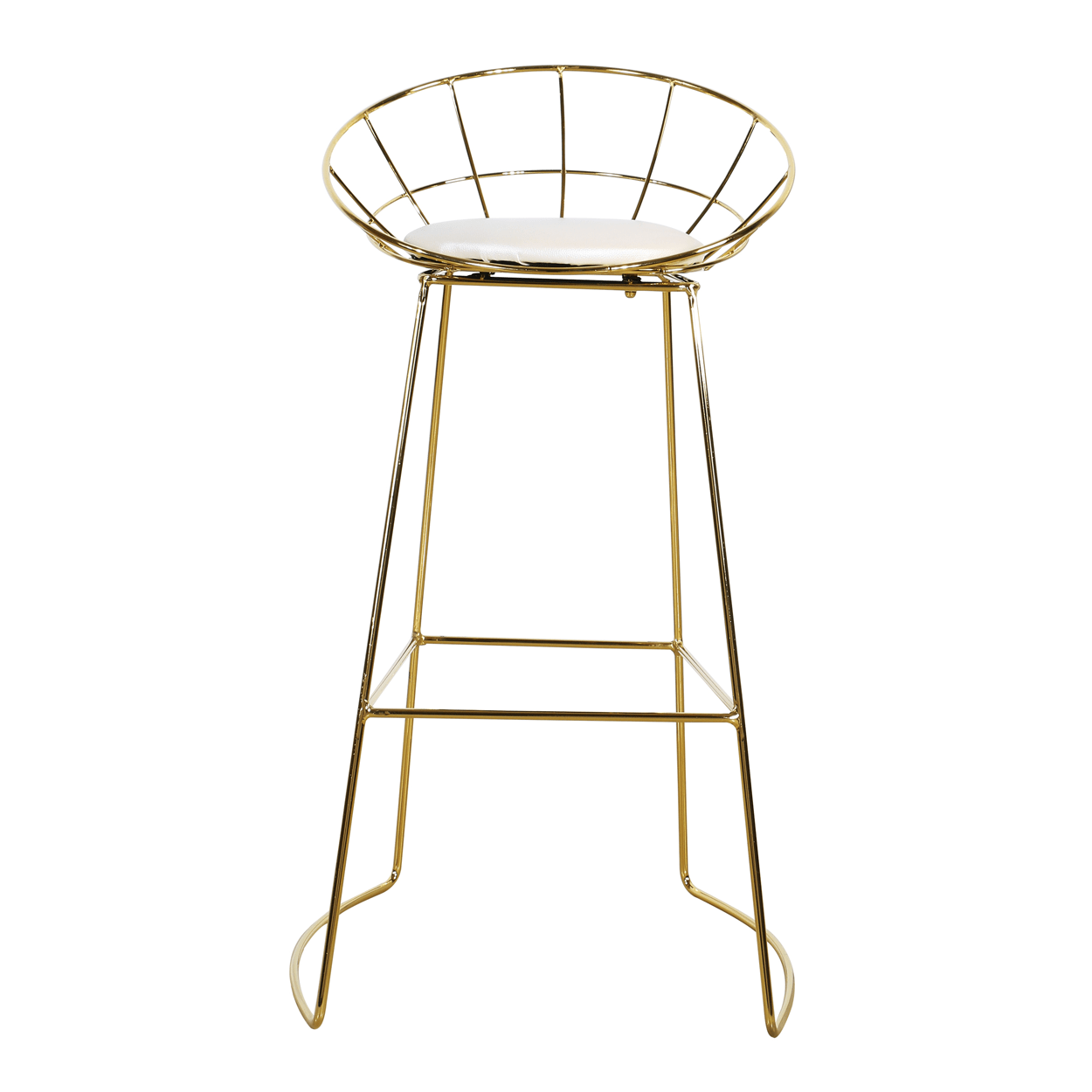 Wright Bar Stool (GoldWhite) Furniture Source Philippines