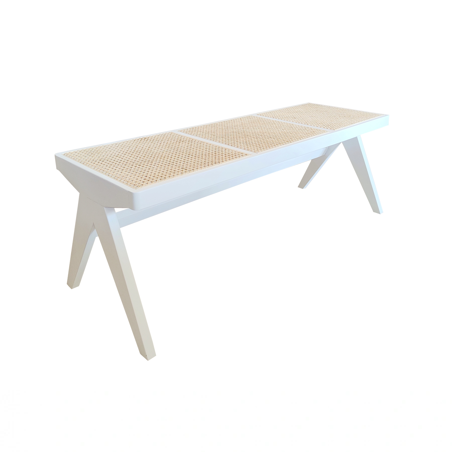 Chardel Rattan Bench (WhiteNatural) Furniture Source Philippines