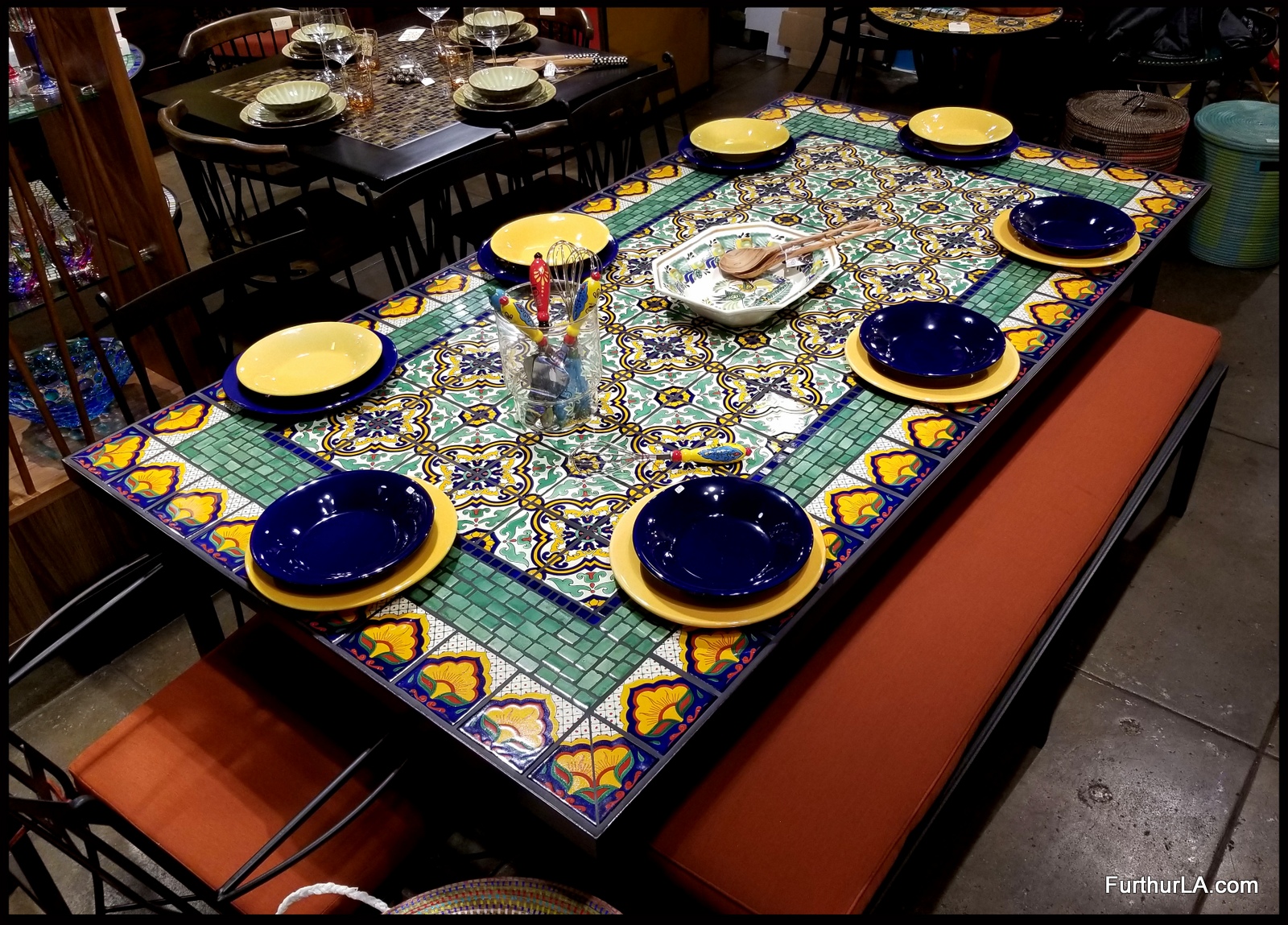 Mosaic Tile Kitchen Table Things In The Kitchen