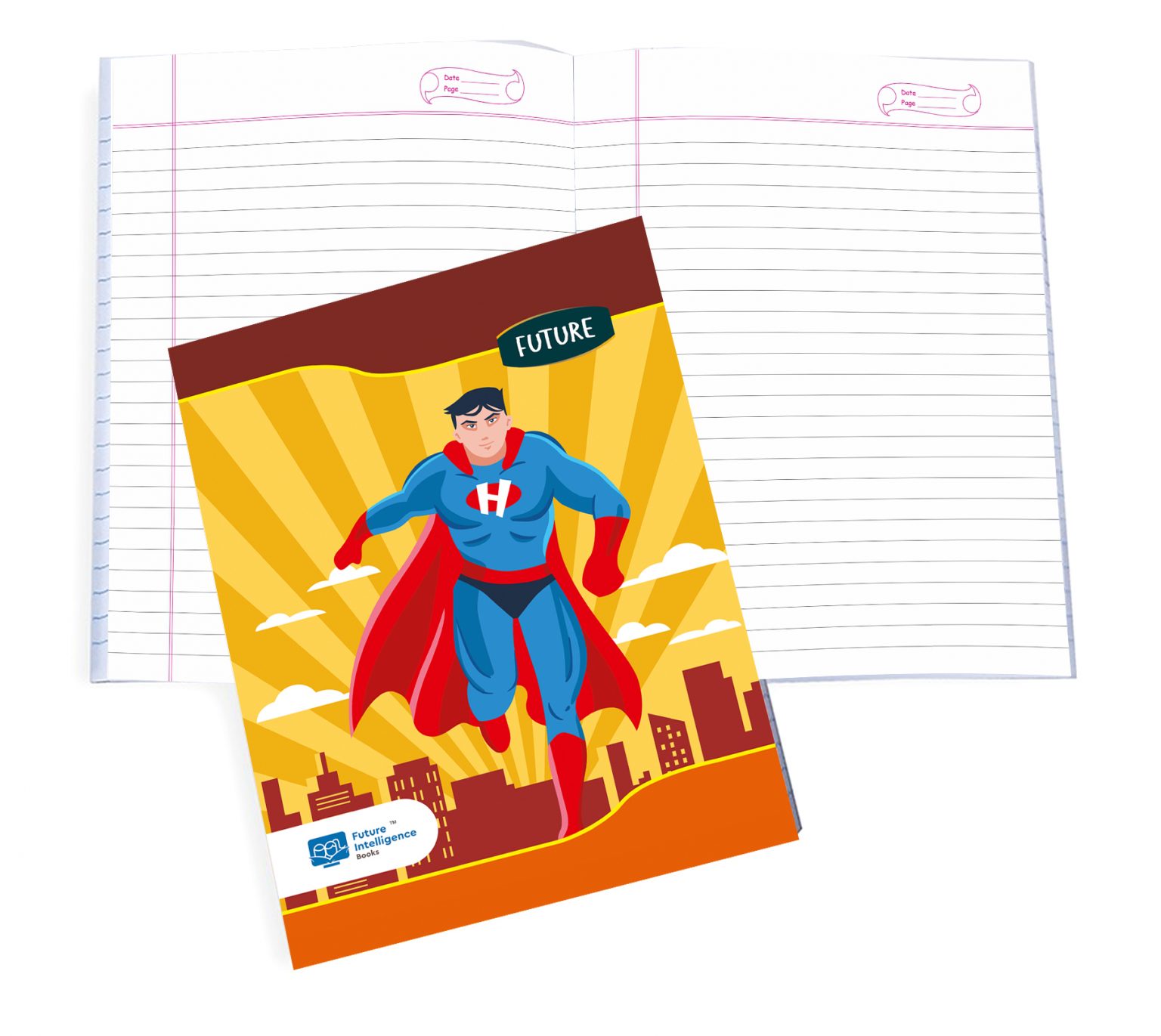 8 Pack Single Rule School Notebooks for Students (160 Pages, 18 X 24