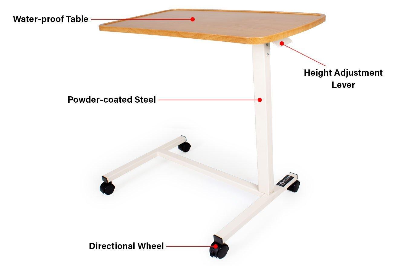 Hospital Bed Table Overbed Table Future Mobility Products