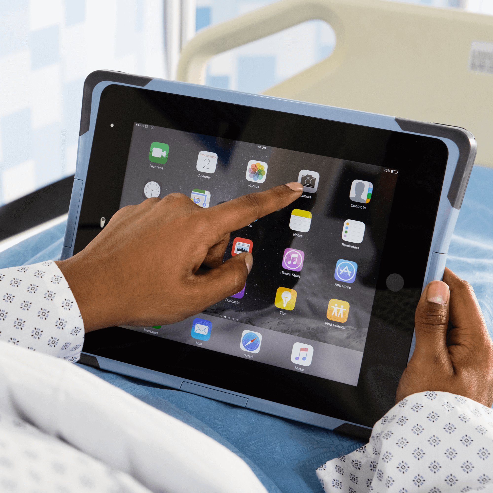 FlipPad Slimline Clinically safe medical case for iPads
