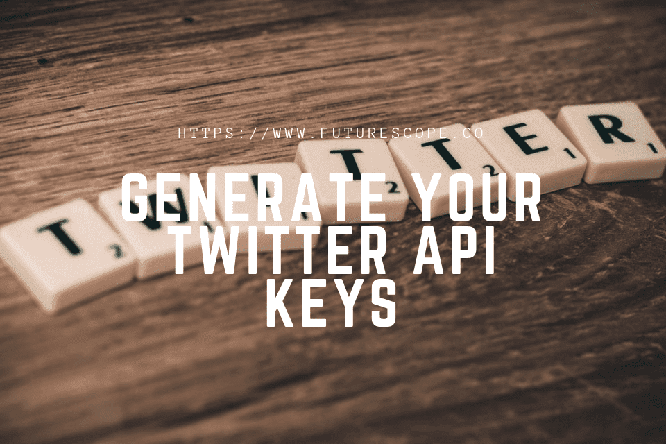 How To Generate Your Twitter API Keys Futurescope